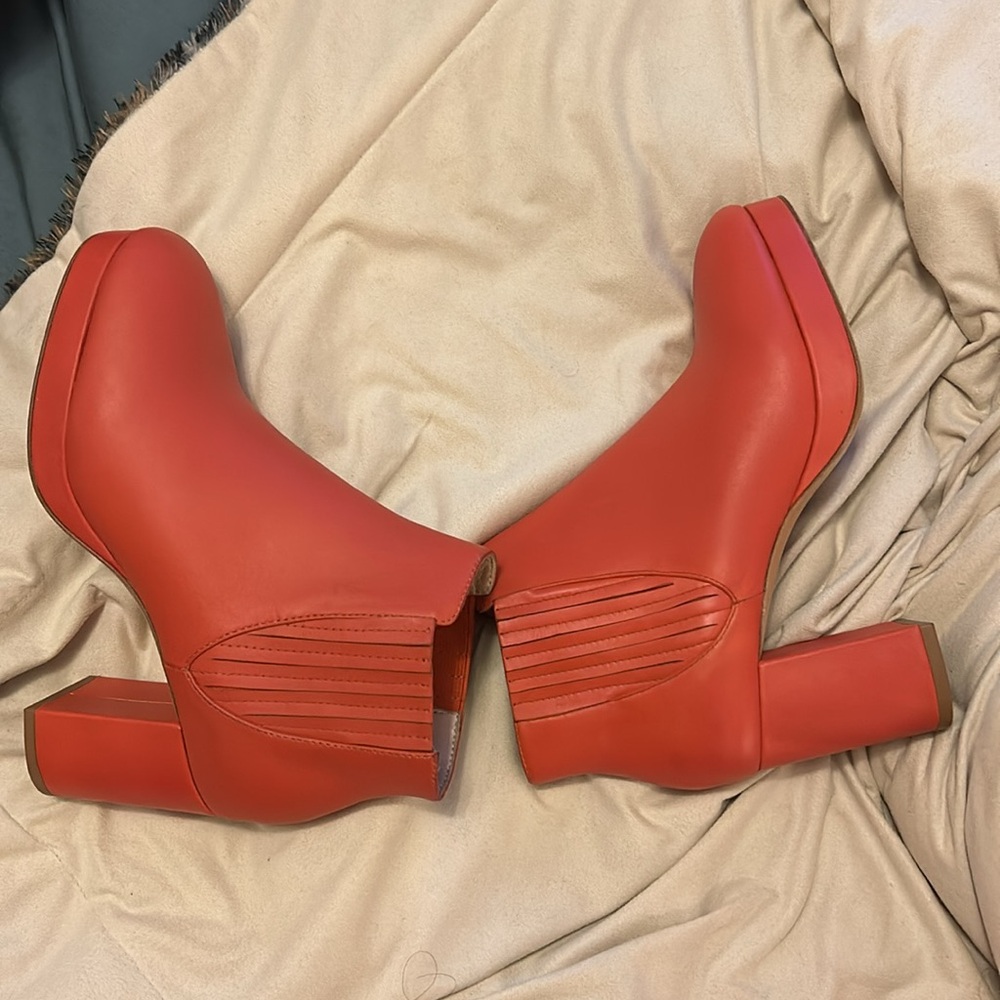Samantha pleet rust orange legend boots 39 platform - Picture 9 of 12